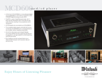 McIntosh MCD600 - Brochure 